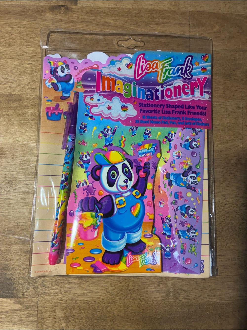 Vintage Lisa Frank Imaginationery Panda Painter Stationery Set Sealed 90s